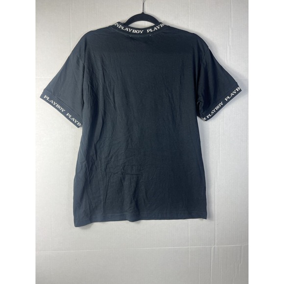 Playboy by PacSun Women's Shirt Black Small Short Sleeve Crew Neck - Picture 6 of 13
